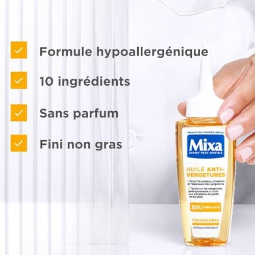 Mixa Huile Anti-Vergetures 100ml avec 30% Omégas 6 & 9 – Image 5